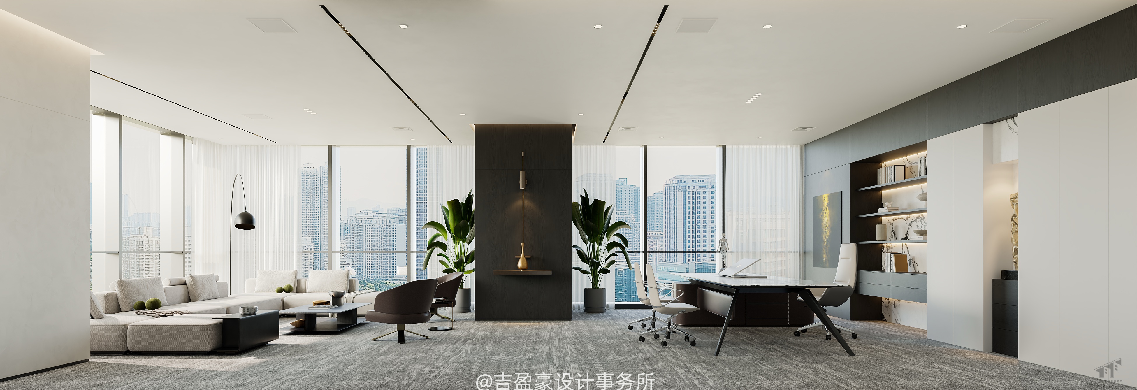 高效办公空间的美学重构与商业格局的彰显-14