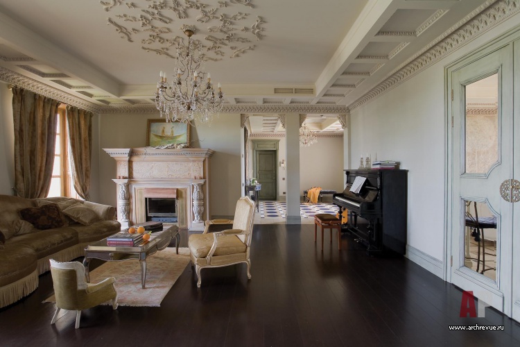 大型家庭经典风格公寓室内设计丨Яковцева Ольга（雅科夫采娃·奥尔加）-9