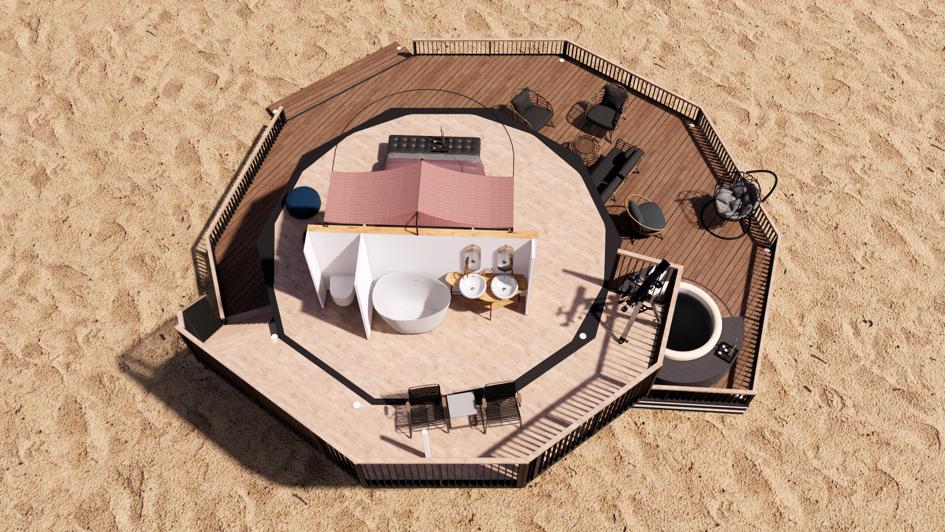 豪华露营舱 测地线圆顶佩特拉-16