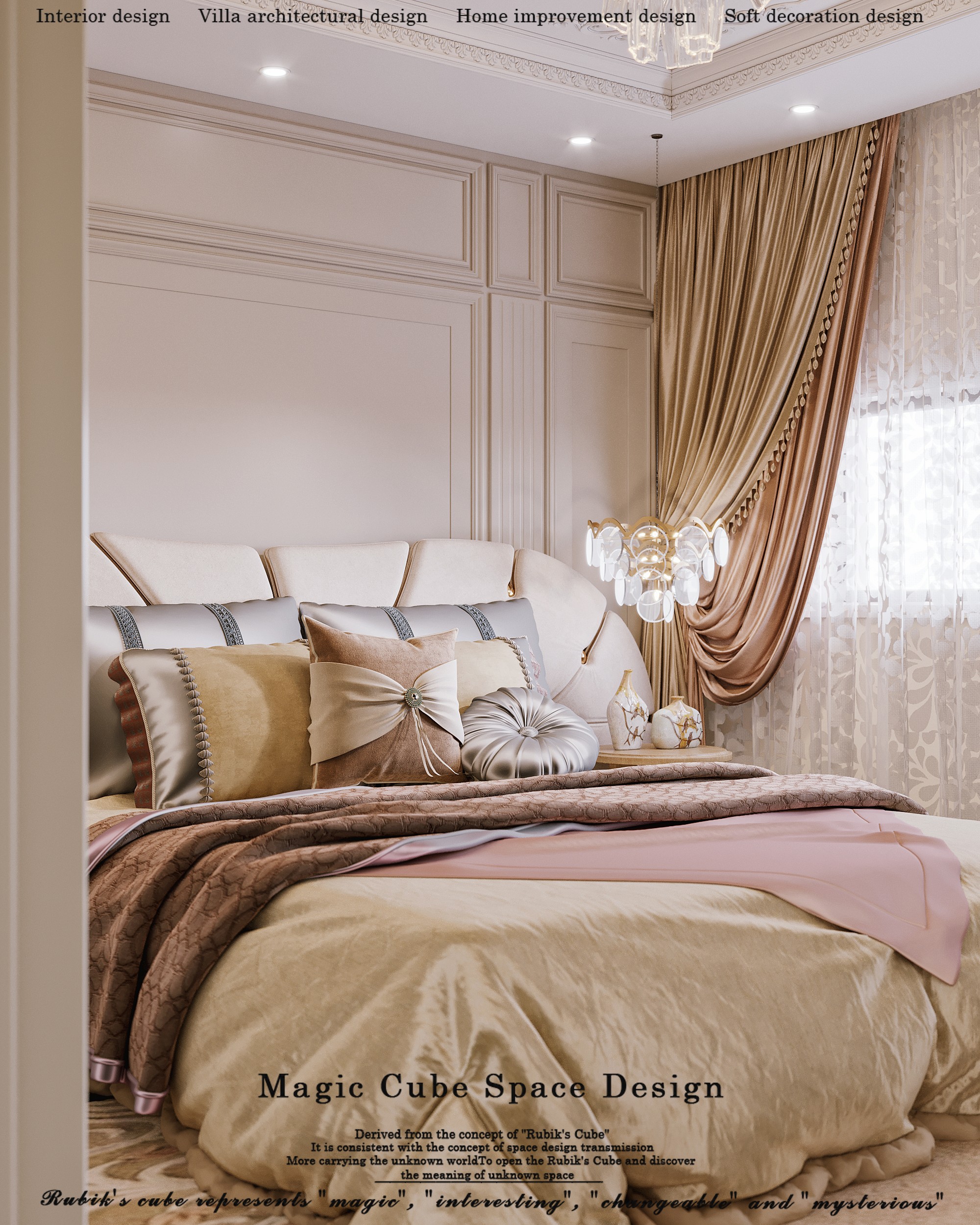 浙江•法式复古别墅设计丨中国浙江丨魔方空间设计-53