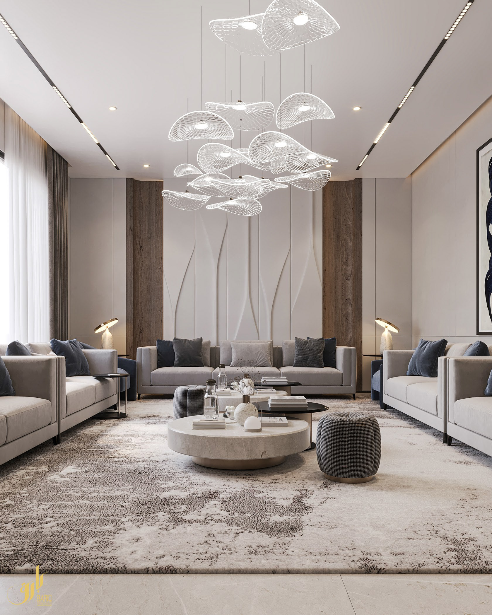 A·A 现代别墅室内设计丨沙特阿拉伯丨Bariq Consultants-6