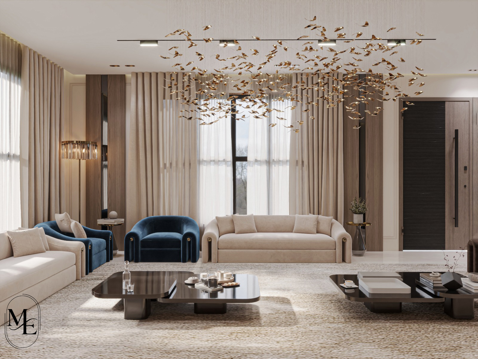 Compact Luxury: A Harmonious Open Concept Living-2