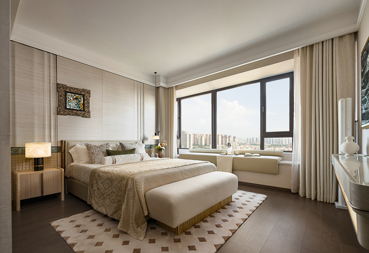 沈阳华润九悦二期174㎡样板间丨中国沈阳丨精装万景百年室内设计有限公司,软装北京靳朝晖设计有限公司-15