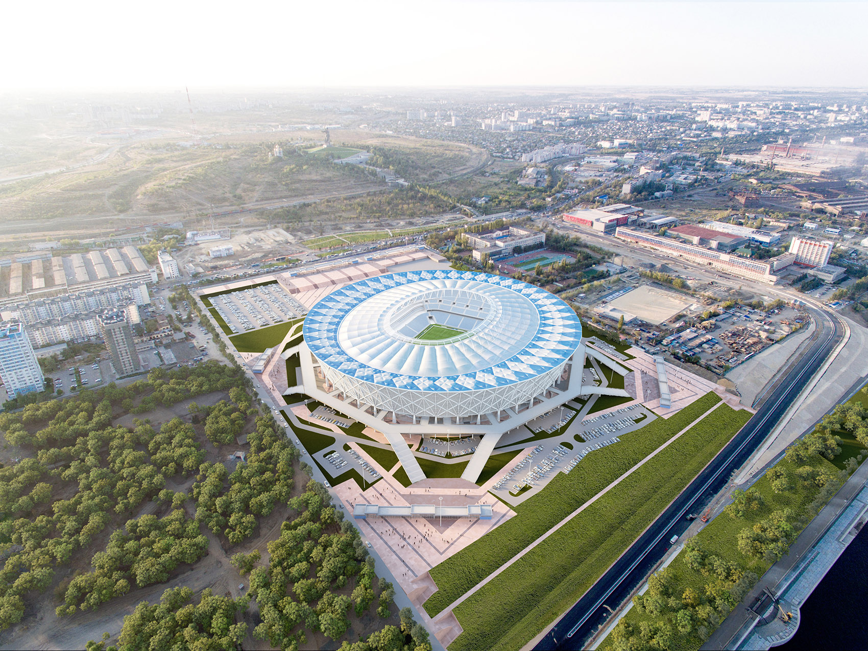 伏尔加格勒体育场，俄罗斯 / PI ARENA-73