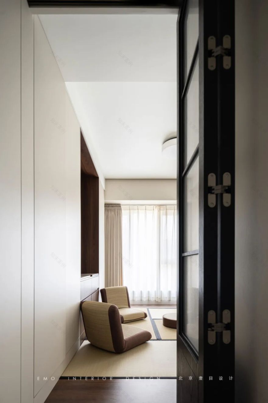 7㎡次卧爆改多功能厅!榻榻米+茶室+书房,120平秒变200平豪宅体验-37