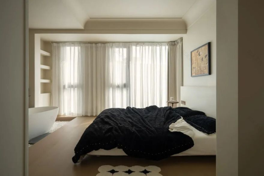 无向空间设计|三室改一室的中古奶油风魔法-51