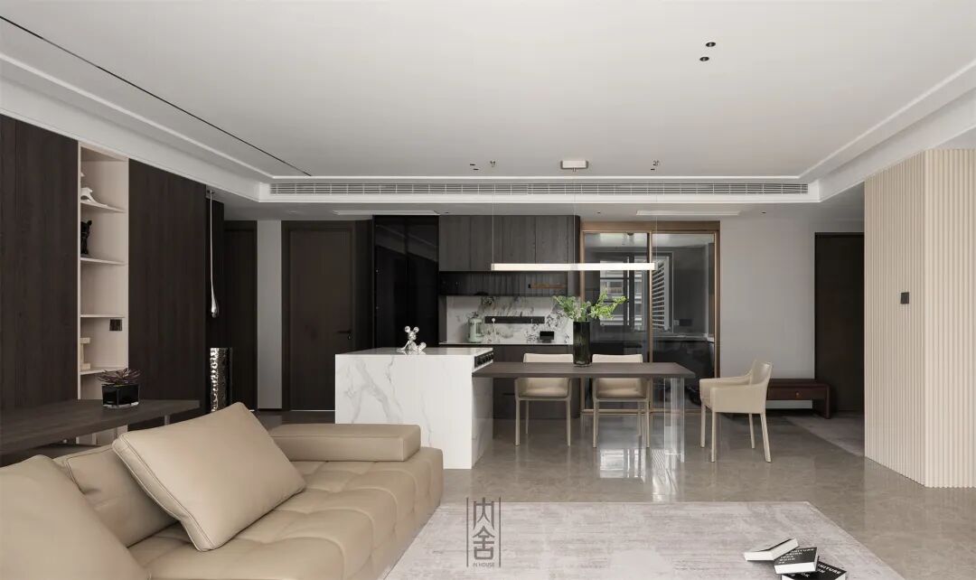 内舍软装丨179㎡现代意式，打破单调感，营造质感且高级的梦想家！-17