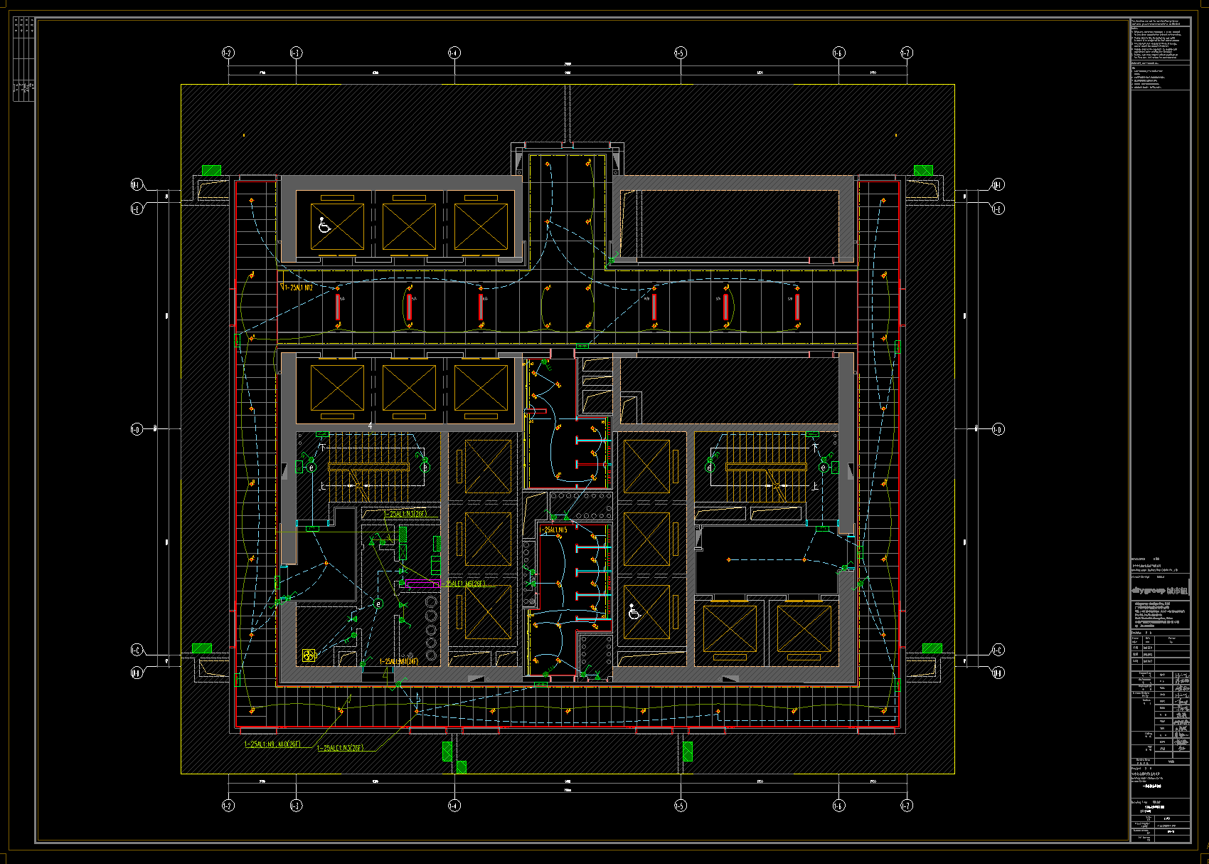 城市组 | 国际办公楼大堂公区 | 施工图-8