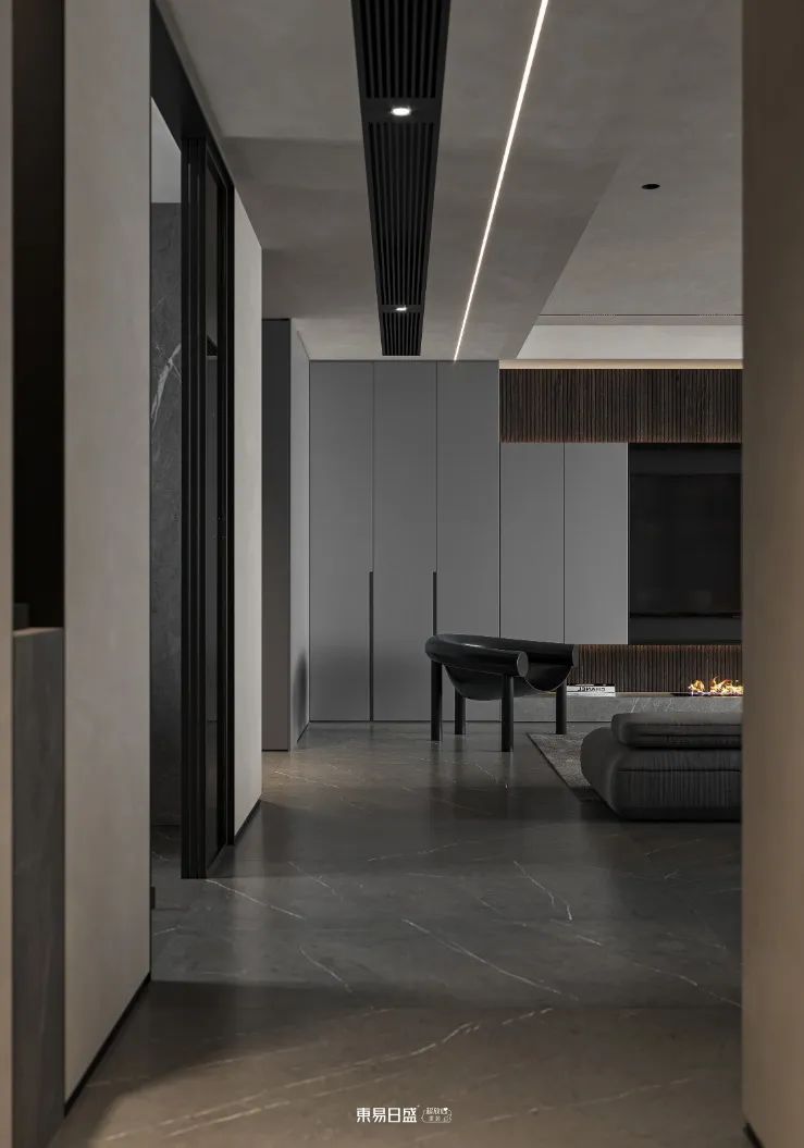 光华壹号 | 100㎡现代极简黑白灰风格：光影随心而动，一个人也不将就-37