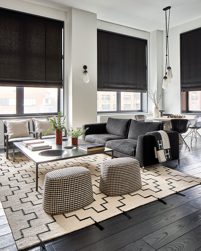 纽约时尚黑白家居，年轻家庭的温馨之作-2