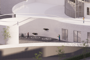 清华美院毕设刷屏！聚焦低空经济，打造eVTOL交通文旅综合体，还拿了全国十佳模型-128