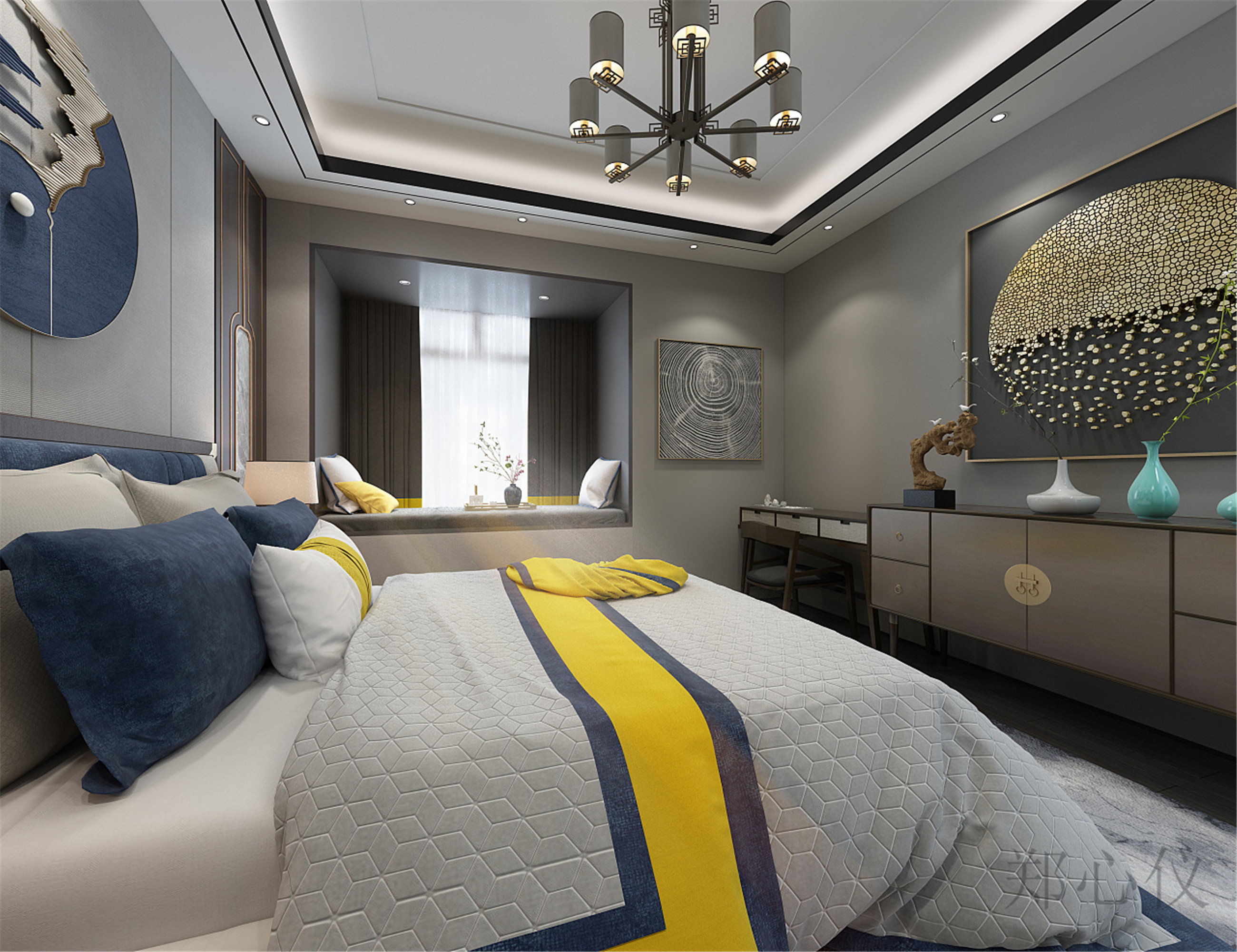 以淡为简，以简为美|| 干净素雅的现代新中式-5