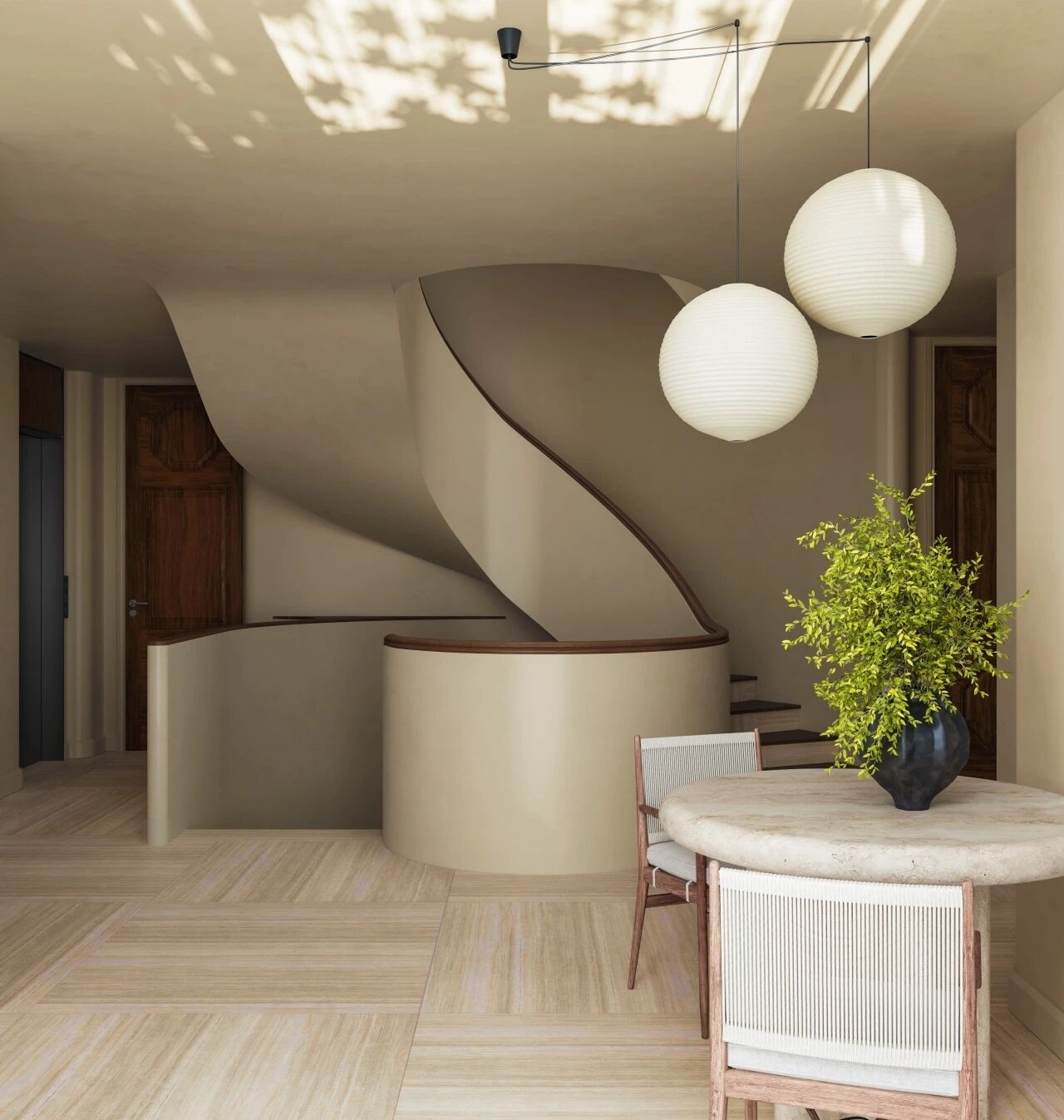 重庆紫檀庄园1300m²曲境别墅丨中国重庆丨美及空间设计-57