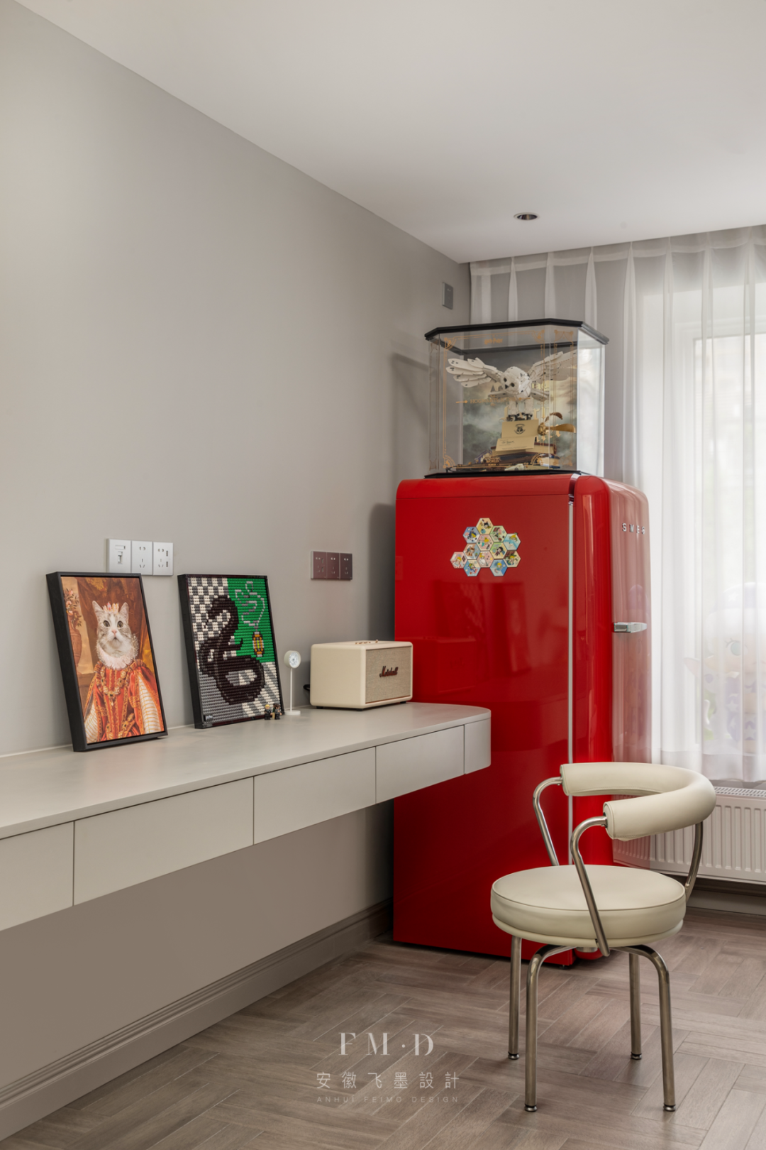 阳光宅院 · 150㎡美式四室改两室设计丨中国合肥丨飞墨设计组-69