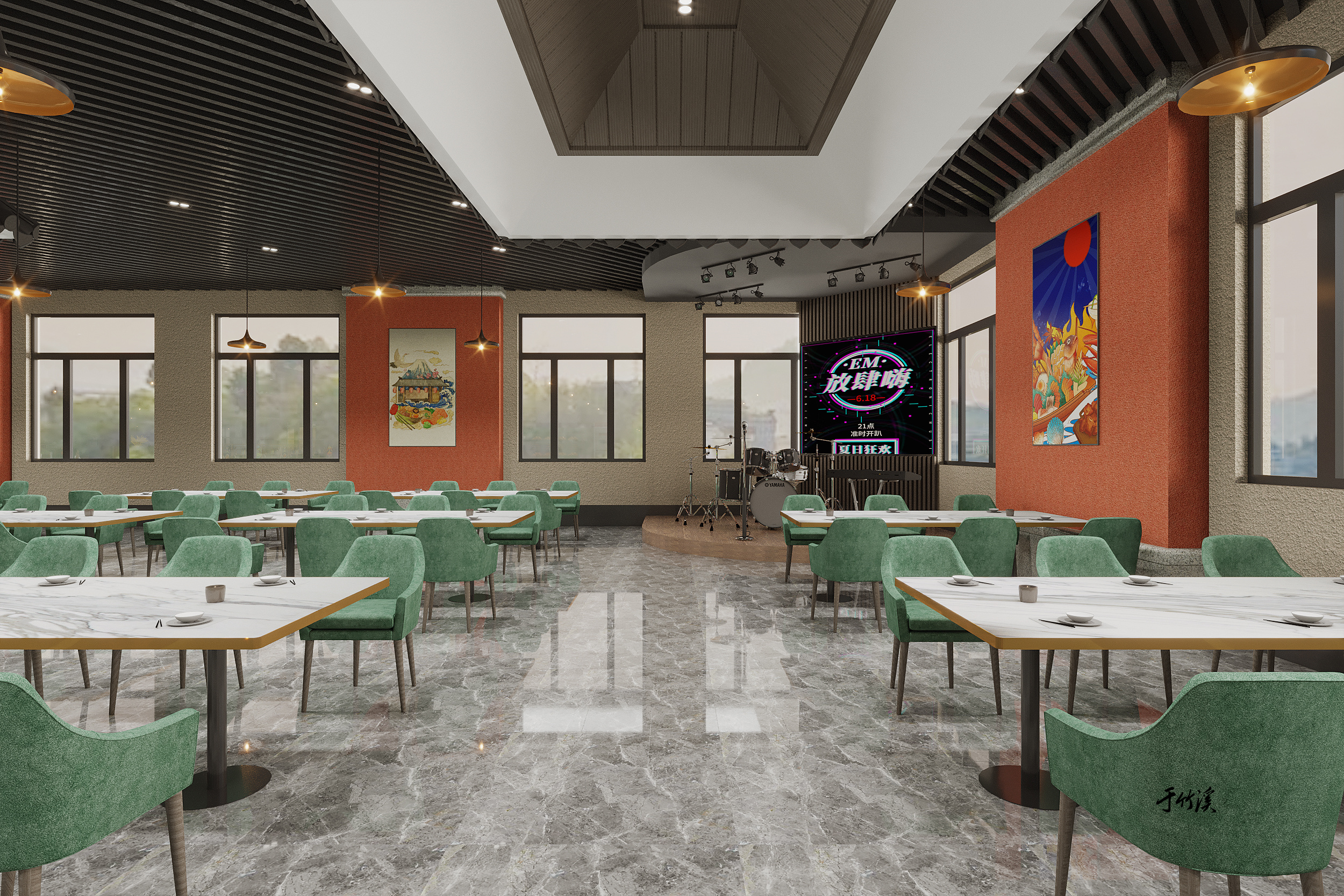 现代餐厅的创新设计 · 旅途中的彩虹-9