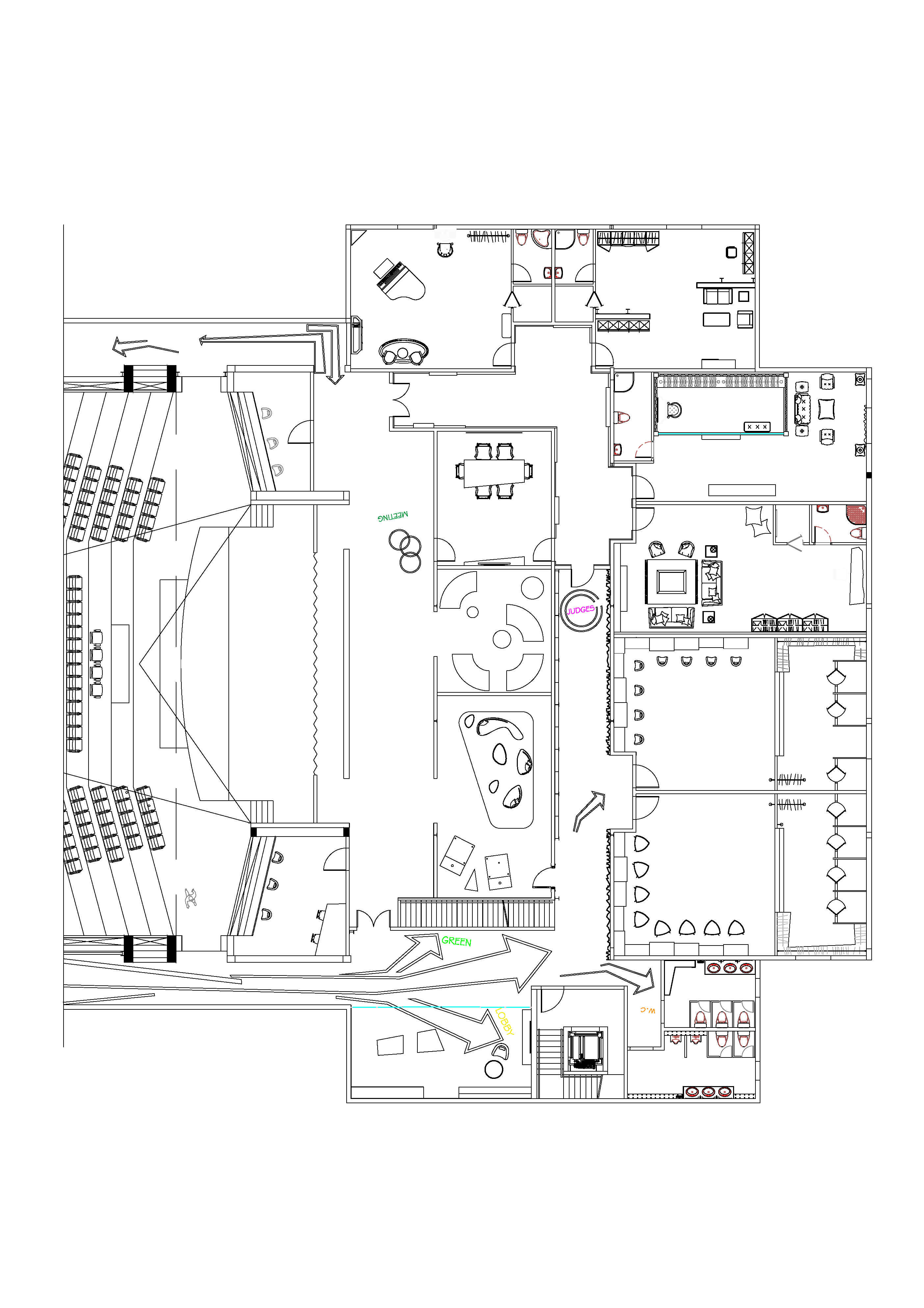 2D Photoshop Rendered Plans-2