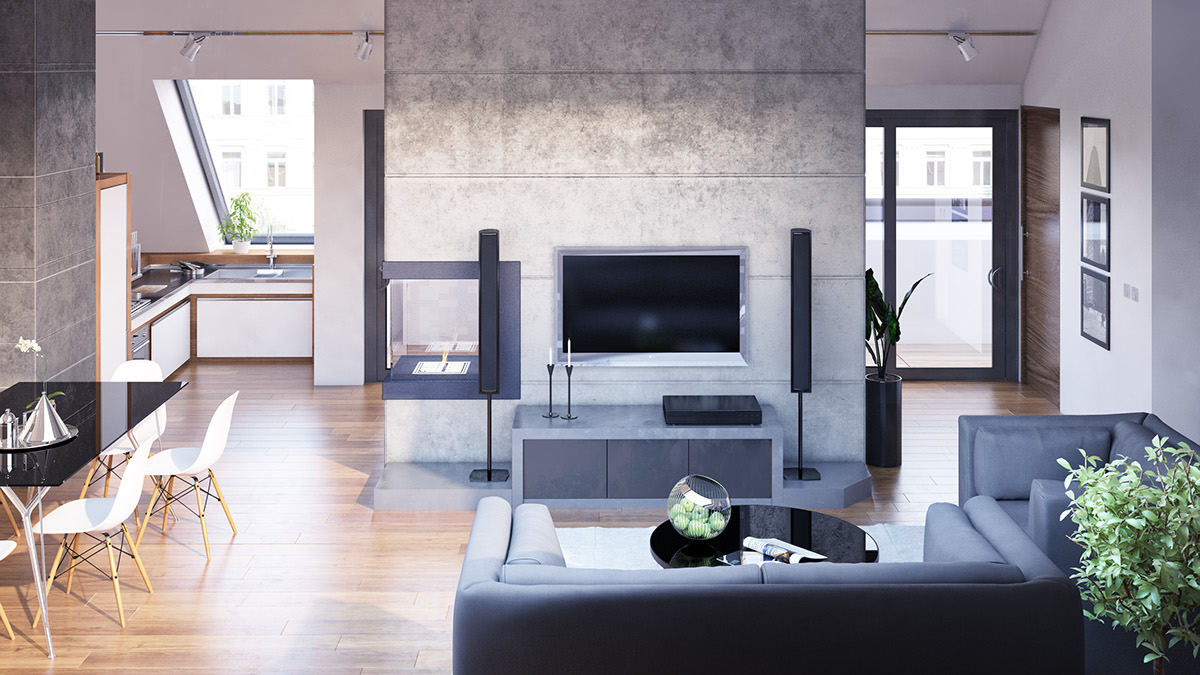 维也纳公寓顶层翻新设计-7