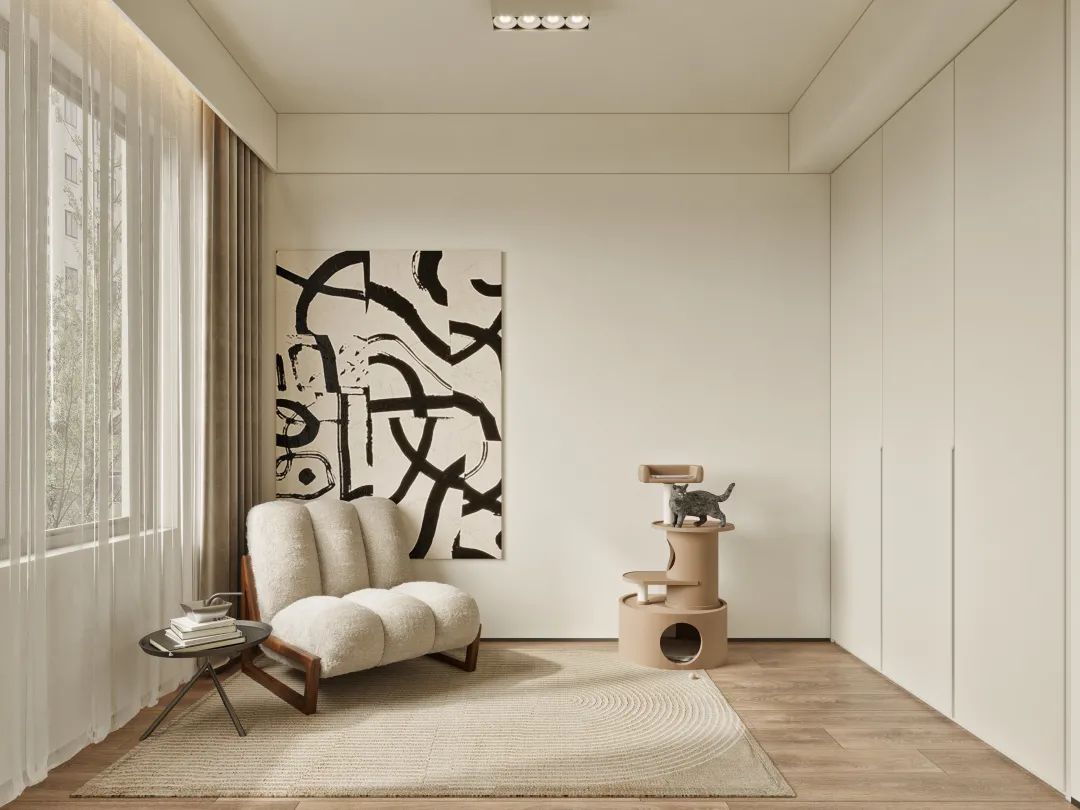 奶油风格的温馨家居设计丨中国西安丨西安.大小空间设计-27