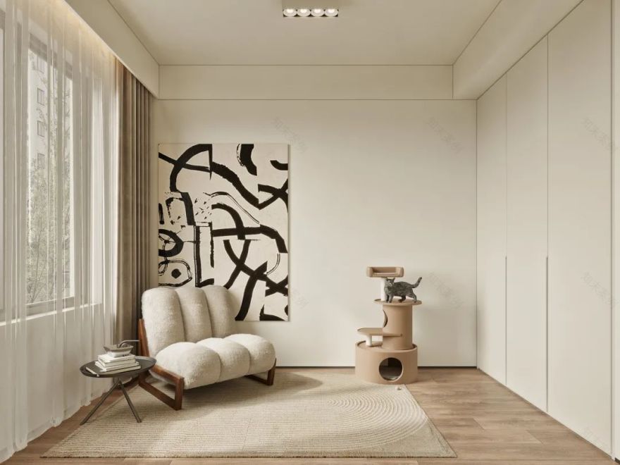 奶油风格的温馨家居设计丨中国西安丨西安.大小空间设计-27