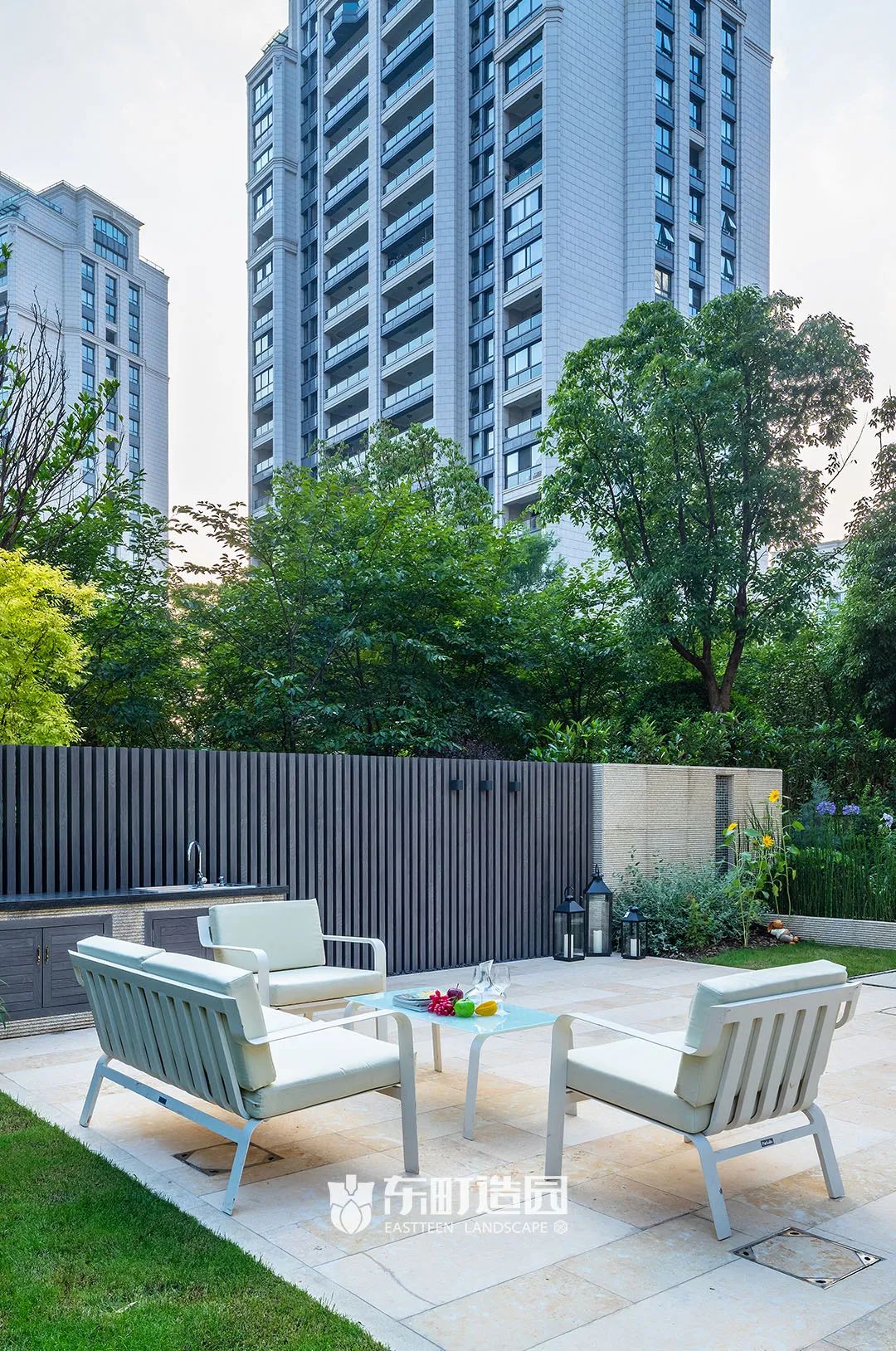 上海简约风花园设计案例-0