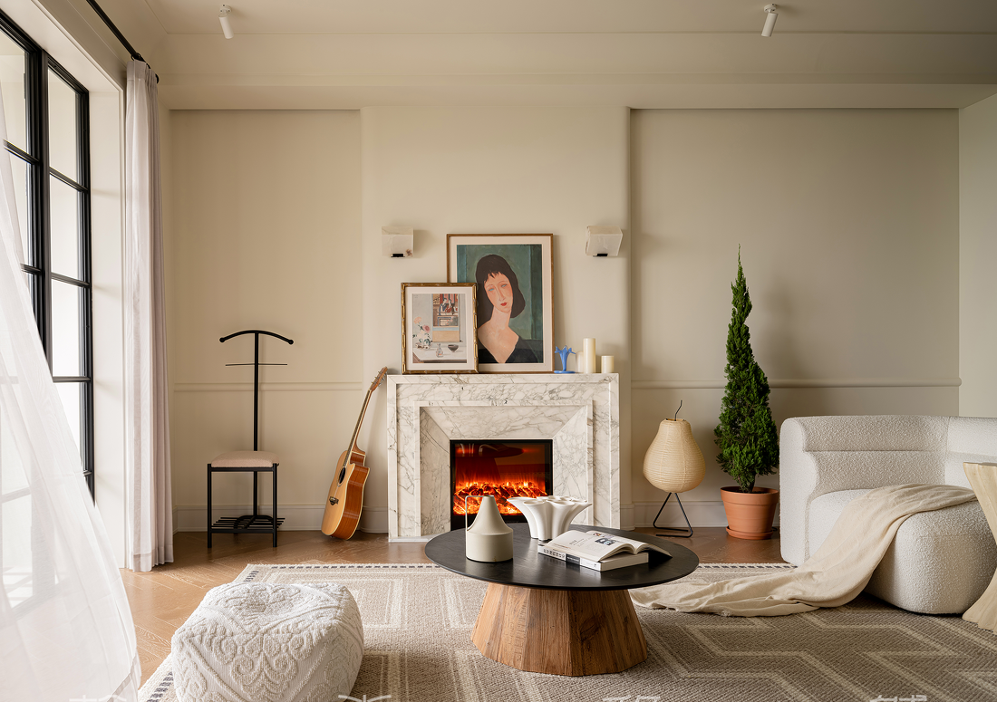 小户型养狗家庭自洽轻法空间设计-6