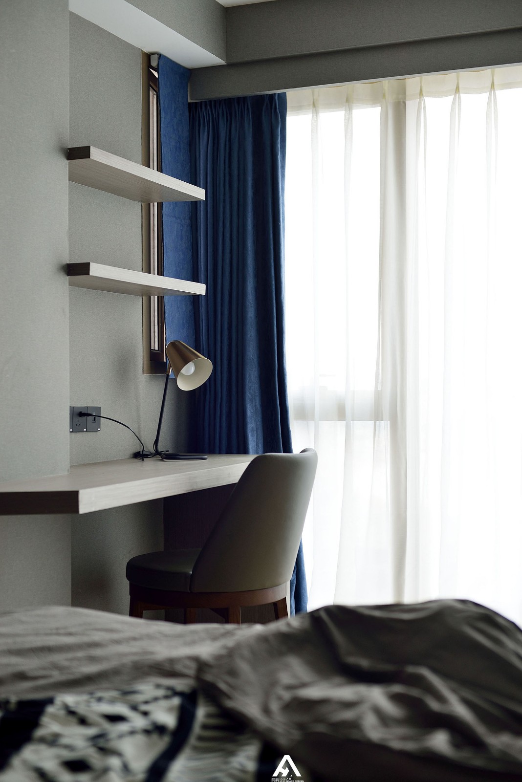 140㎡沉稳灰色系家居  阿鹤设计-43