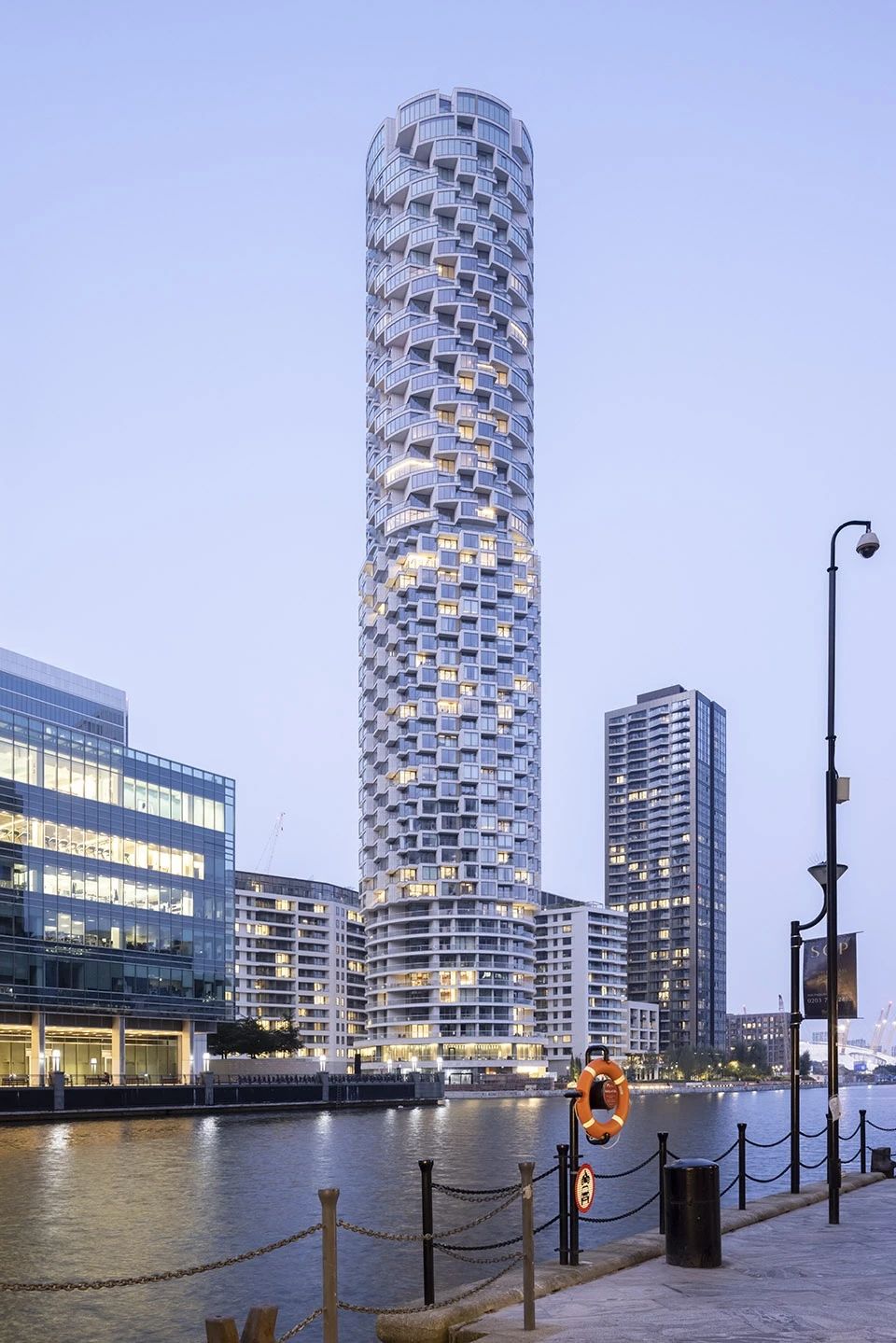 金丝雀码头塔楼 · 伦敦地标性住宅建筑设计丨英国伦敦丨Herzog  de Meuron-14
