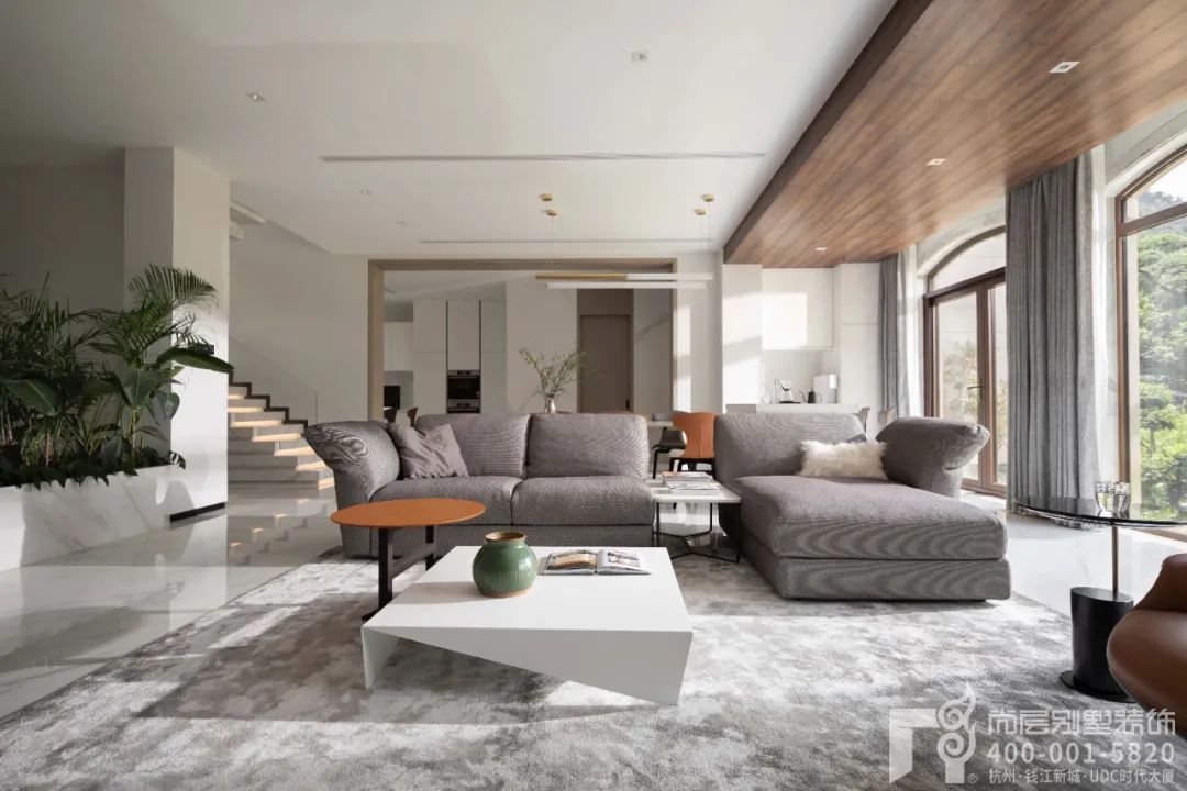 现代雅居,自然之美·青山湖玫瑰园尚层别墅装饰丨中国杭州-4