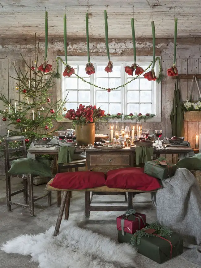 绿色与红色的圣诞传统设计-2