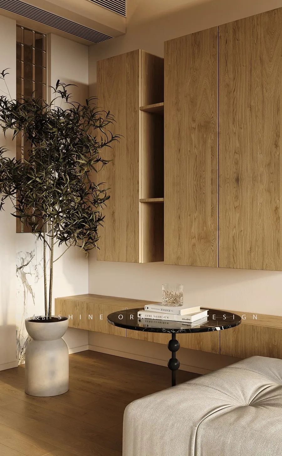 宁波 200㎡日式侘寂风别墅设计丨中国宁波丨橙熹设计-15