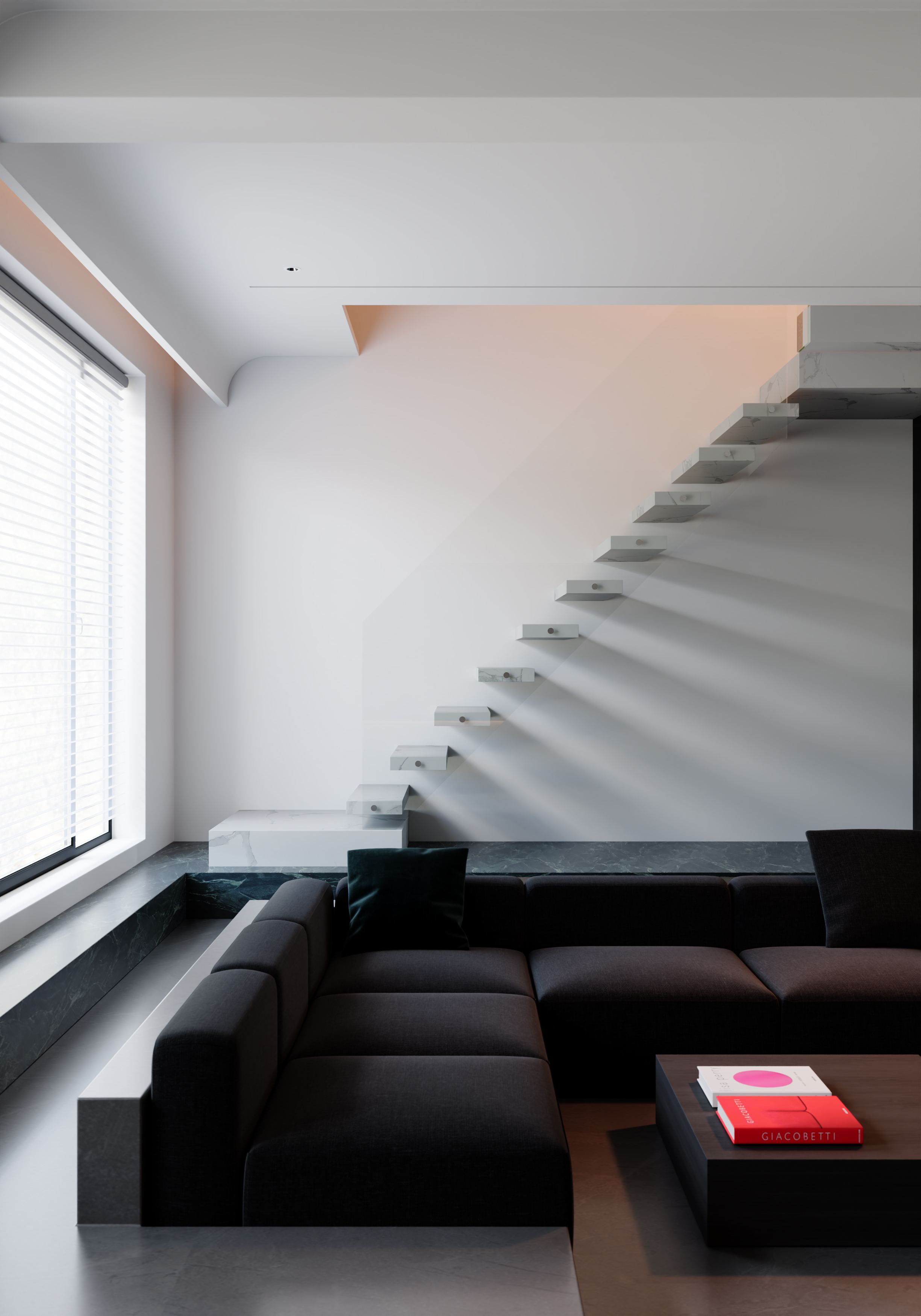 黑白灰现代客餐厅案例-13