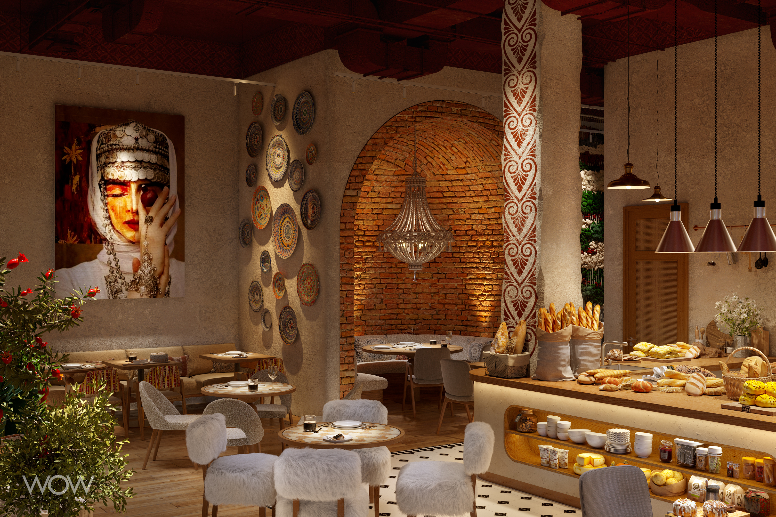 玛娜娜餐厅丨乌兹别克斯坦塔什干丨WOW Project-0