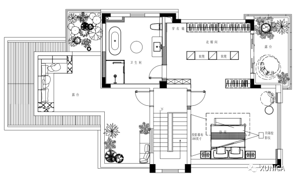 XUNICA DESIGN | 成都 300㎡现代别墅，自由优雅的人居空间-69