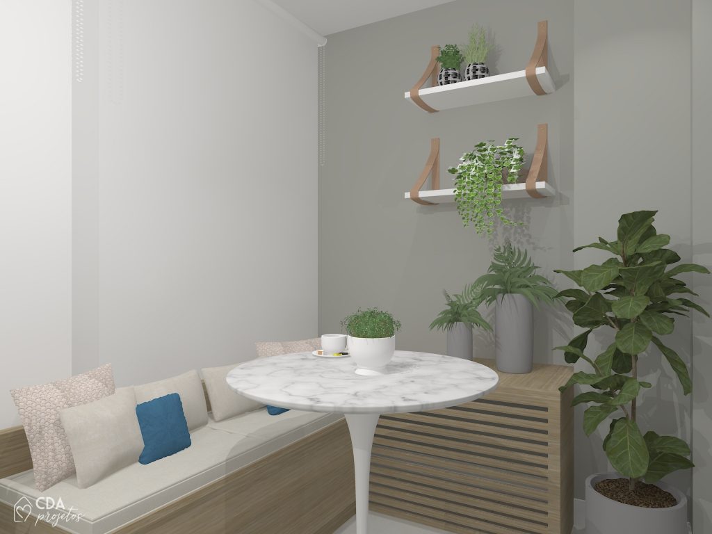 Varanda com home office | CDA Projetos - Casa das Amigas-2