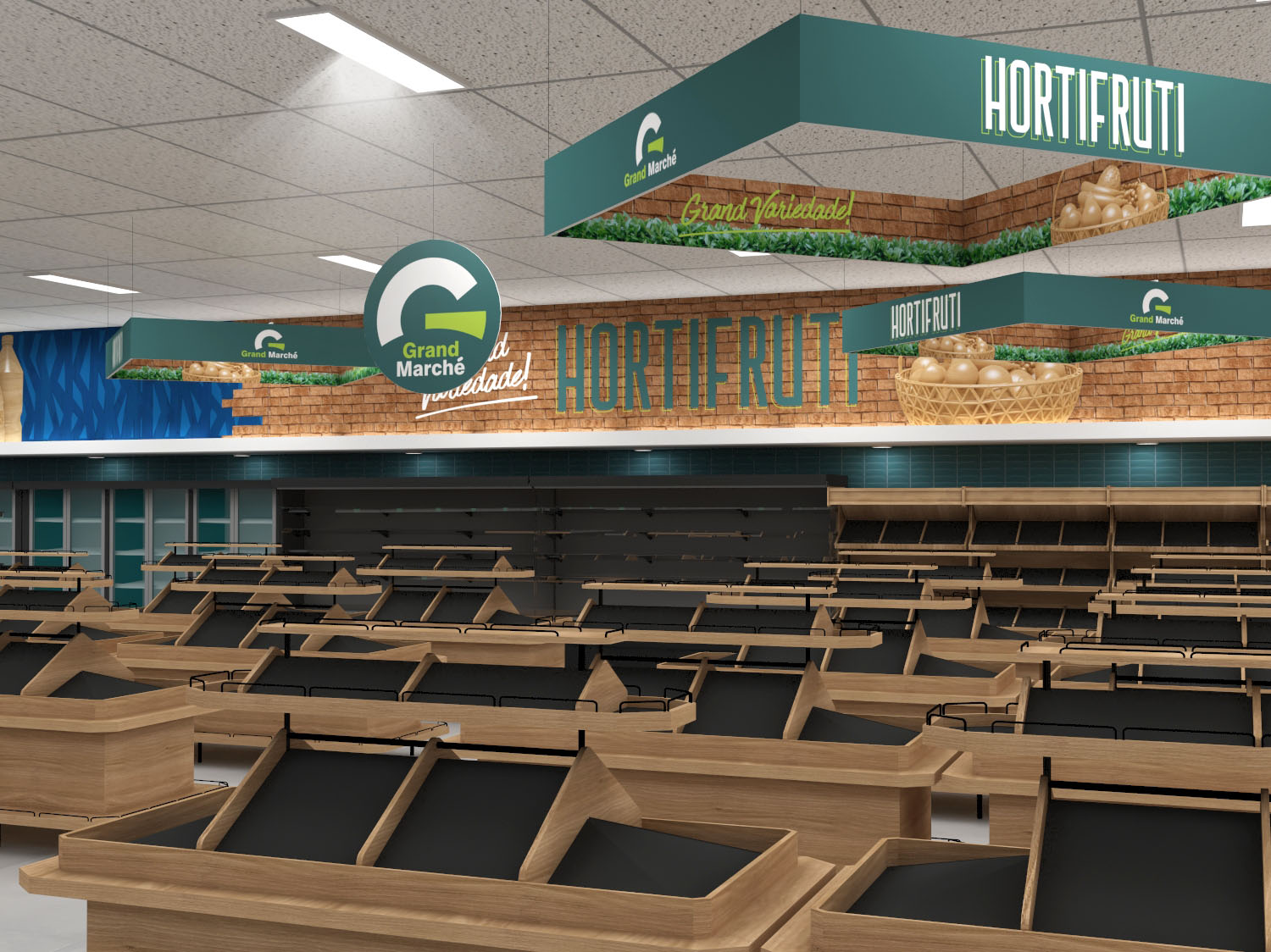 Grand Marché Supermercado Signage/ Comunicação Visual-5