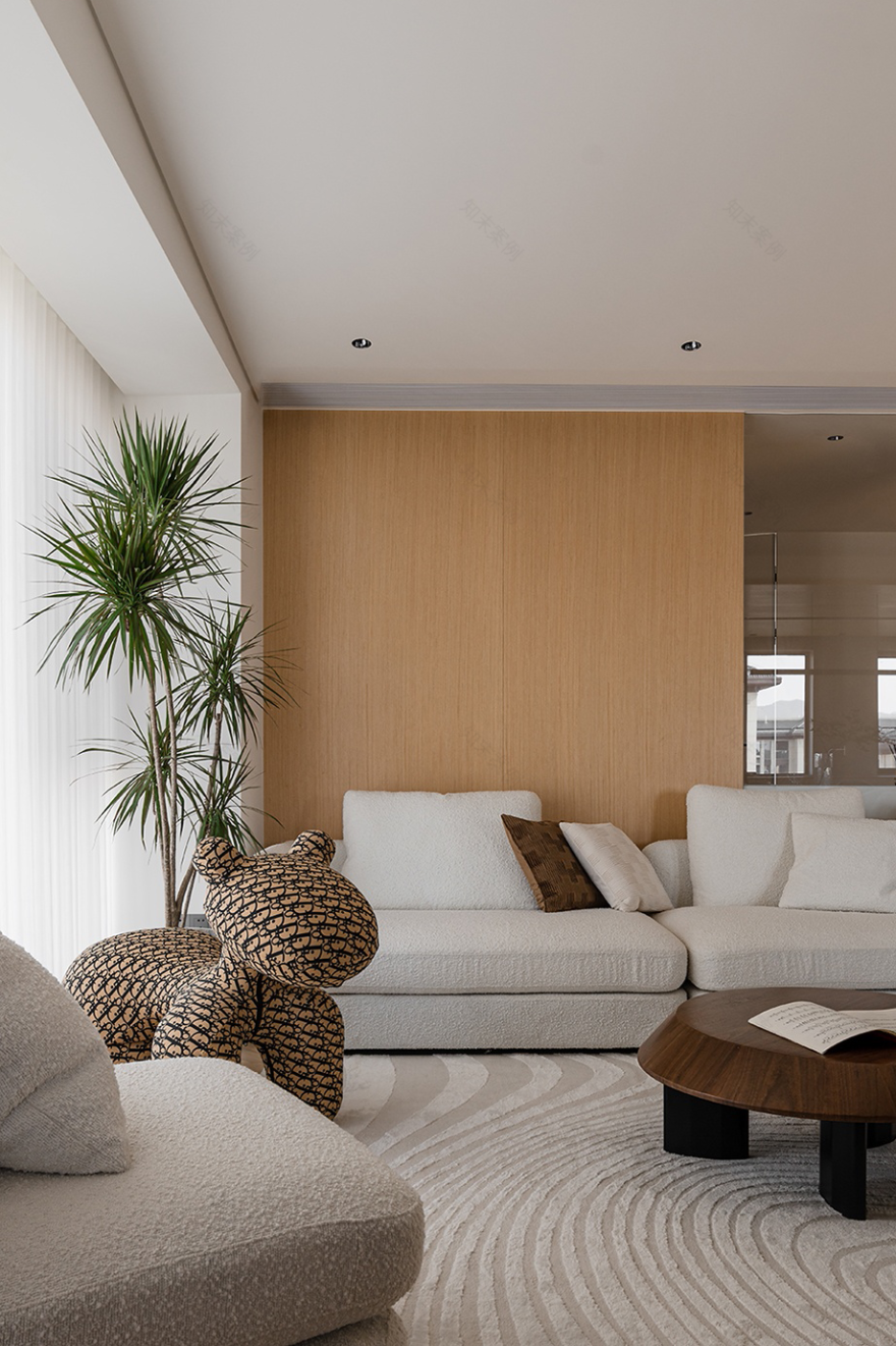 暖色原木风 · 义乌蒲荷花苑住宅设计-6