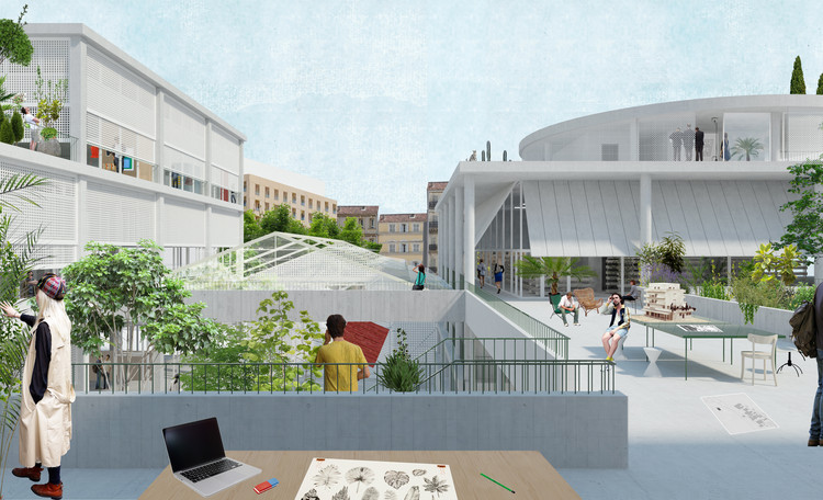 NP2F Wins Competition for New Mediterranean Institute of Cities and Territories in Marseille-6