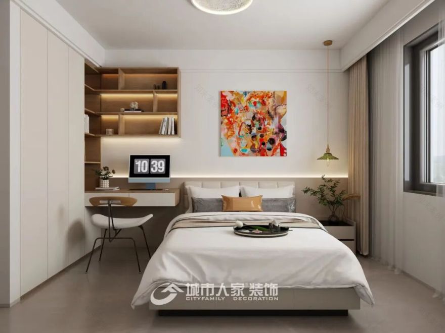 城市人家||阜熙园135㎡,现代奶油风细节满满-21