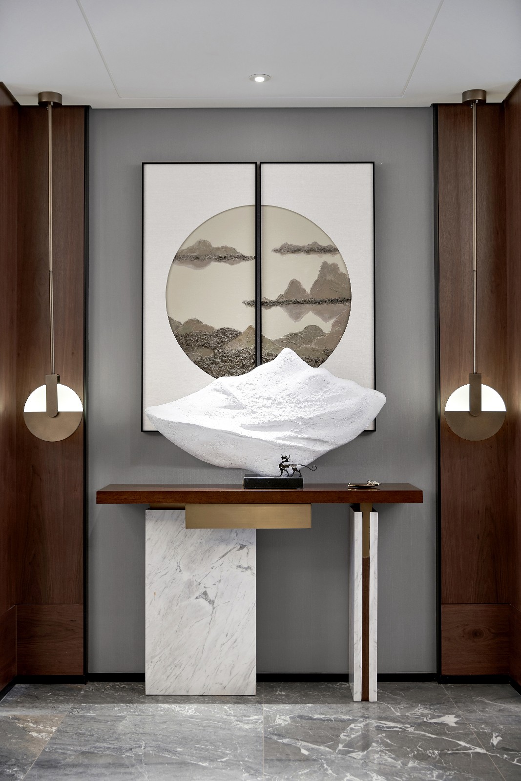 建正紫阙 | 禅意中式样板间设计-8