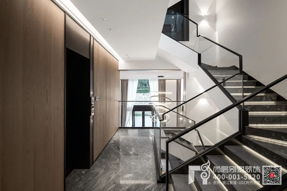 600㎡现代简约别墅设计丨杭州尚层装饰-31