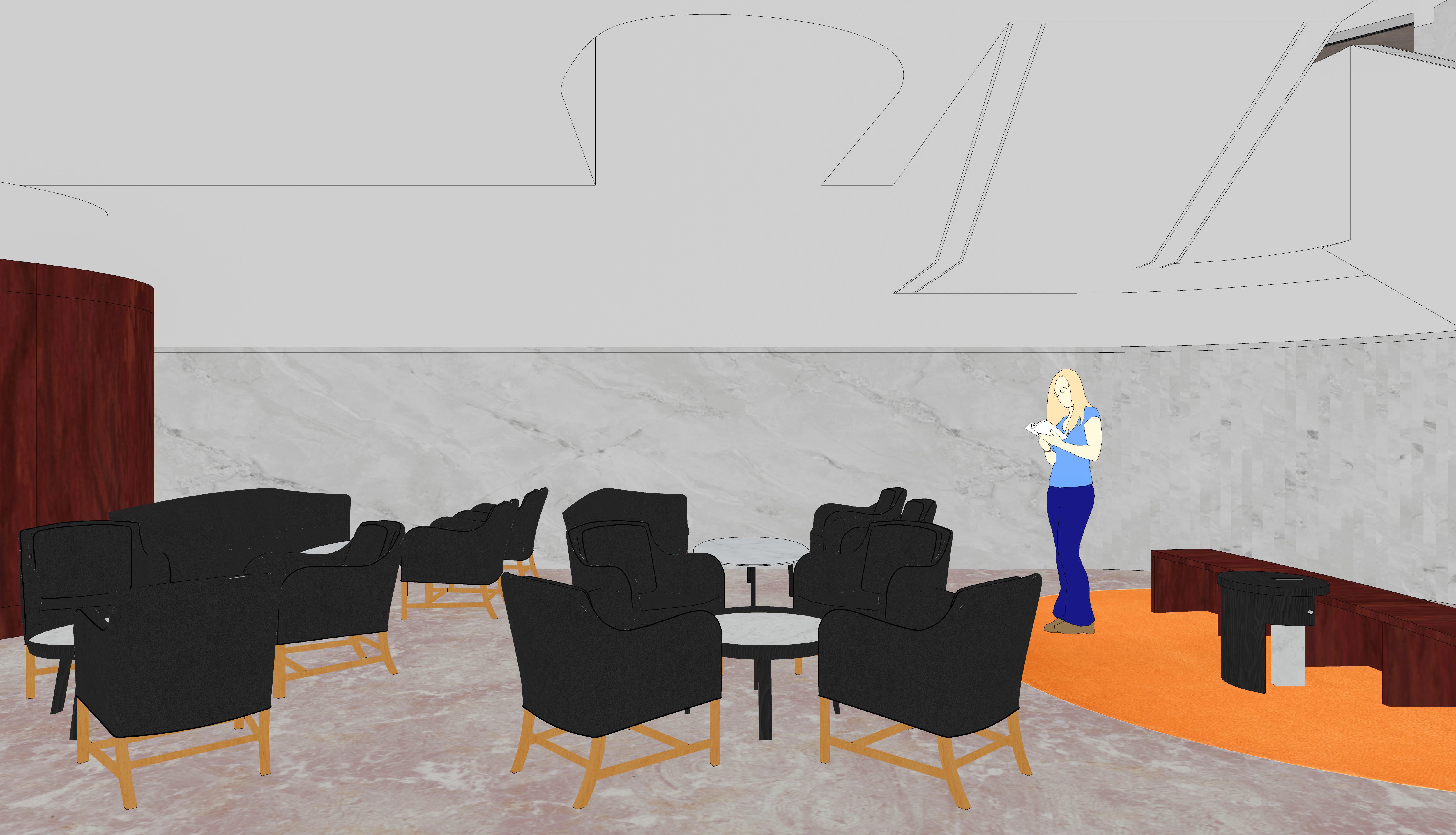 美术培训画室接待厅设计-16