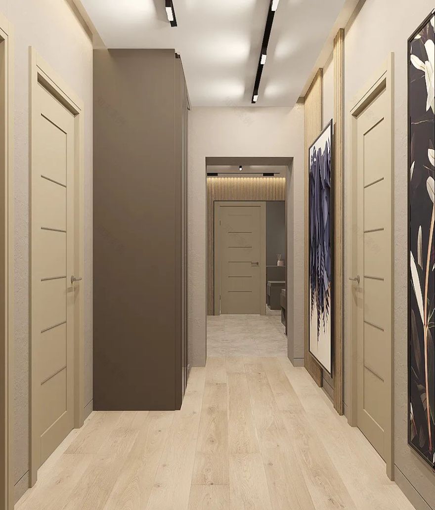 现代简约风的木质公寓丨Taras Belik-56