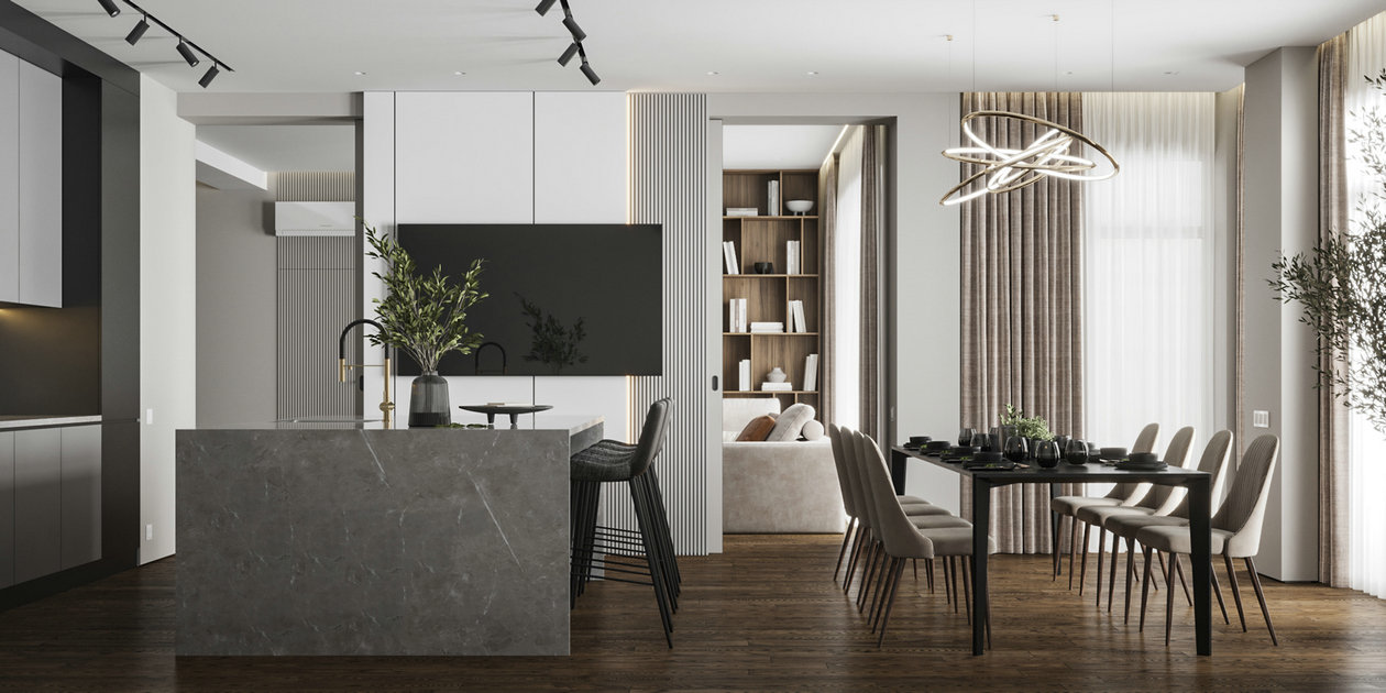 高级灰色系公寓设计-7