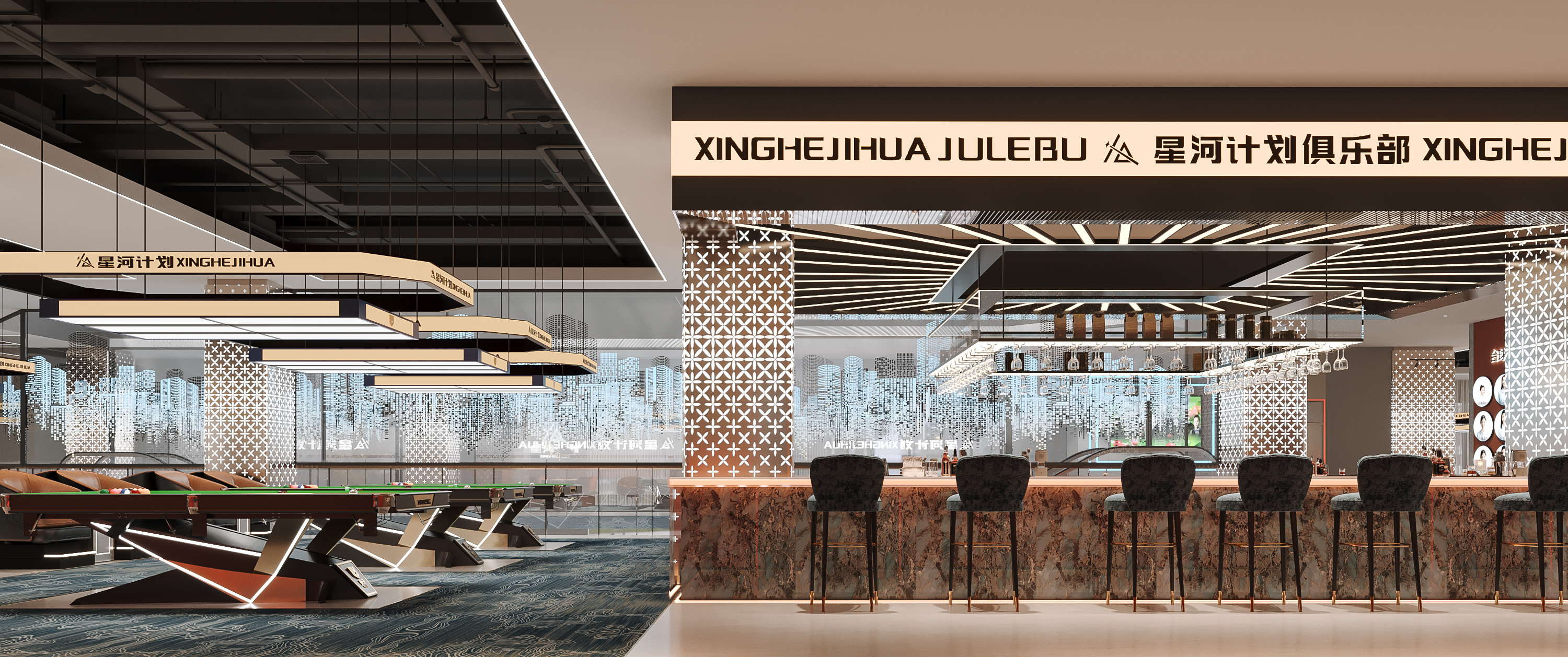 台球俱乐部效果图-3