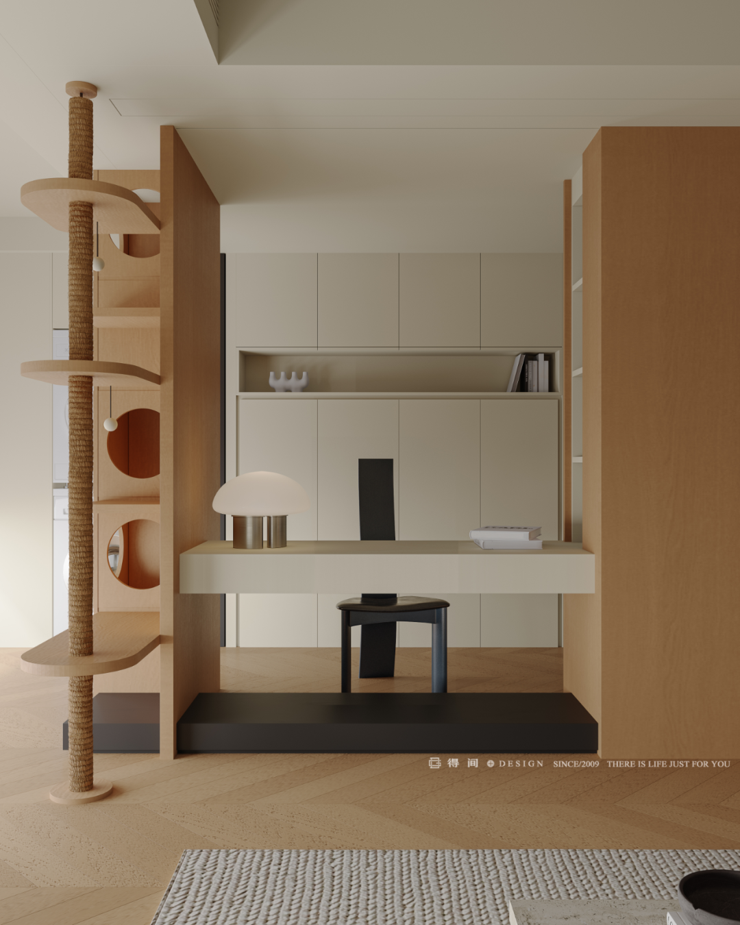 得间设计丨一人 一猫 100㎡...用中古主义塑造独居秘境-96