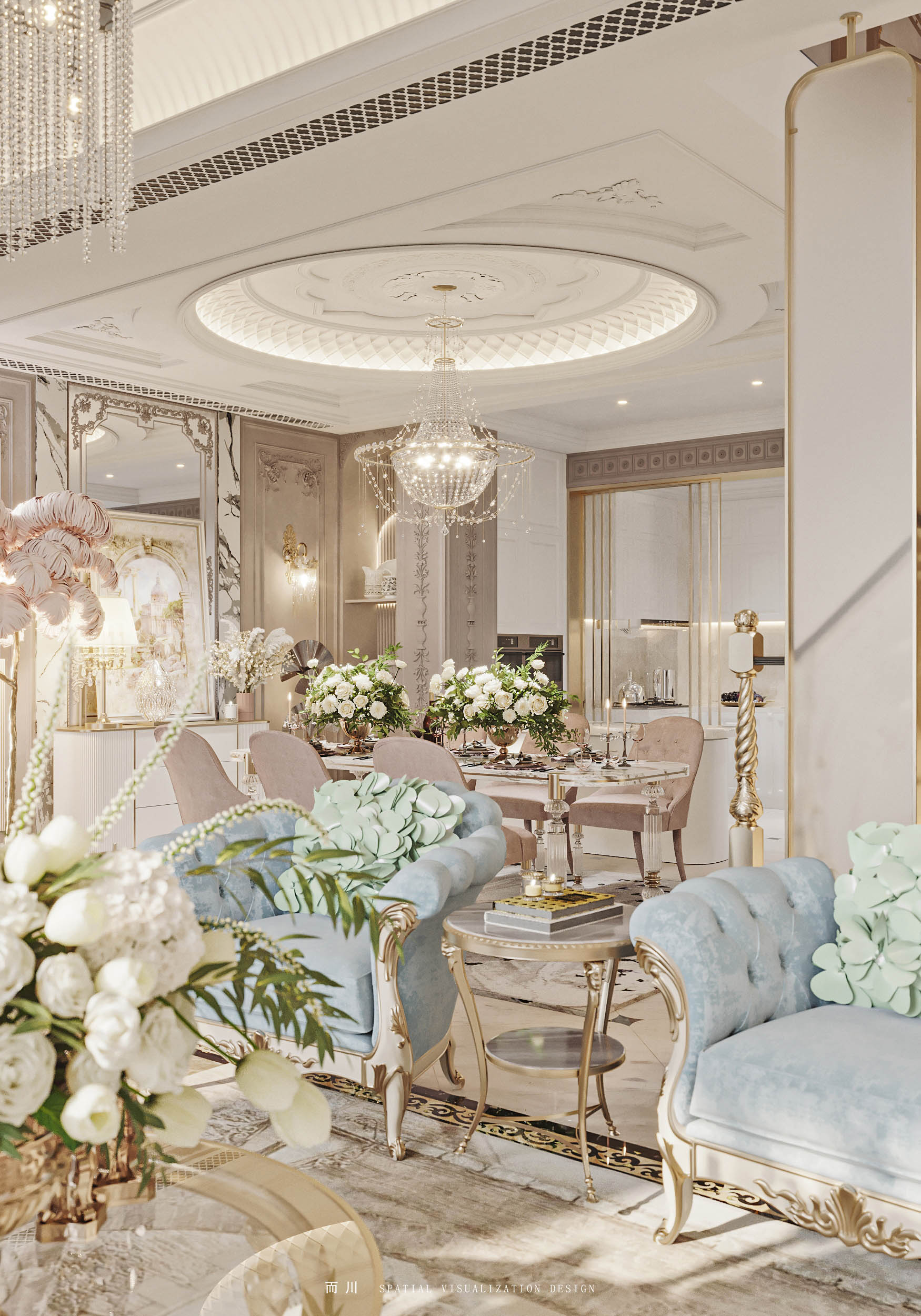 奶油法式丨魔方空间设计-22