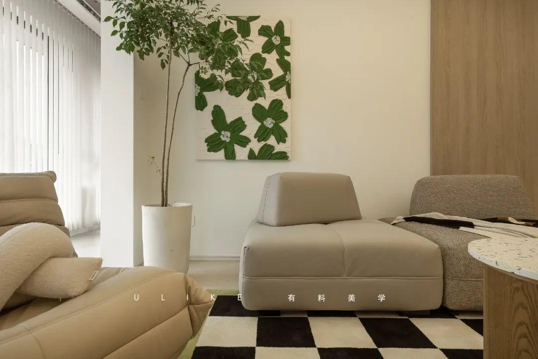 110㎡简约奶油风家居丨刁俊豪-25