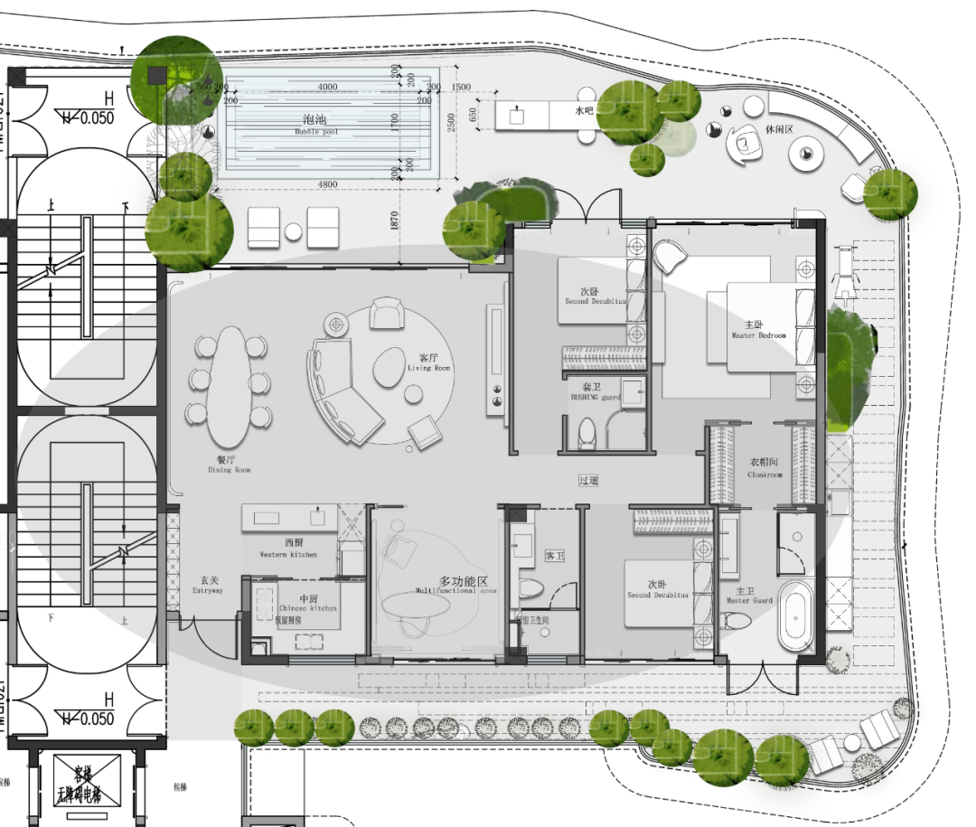 重庆莲花湖大平层丨中国重庆丨盘古设计-15