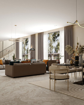 客厅设计丨卡塔尔丨Eman Marzouk