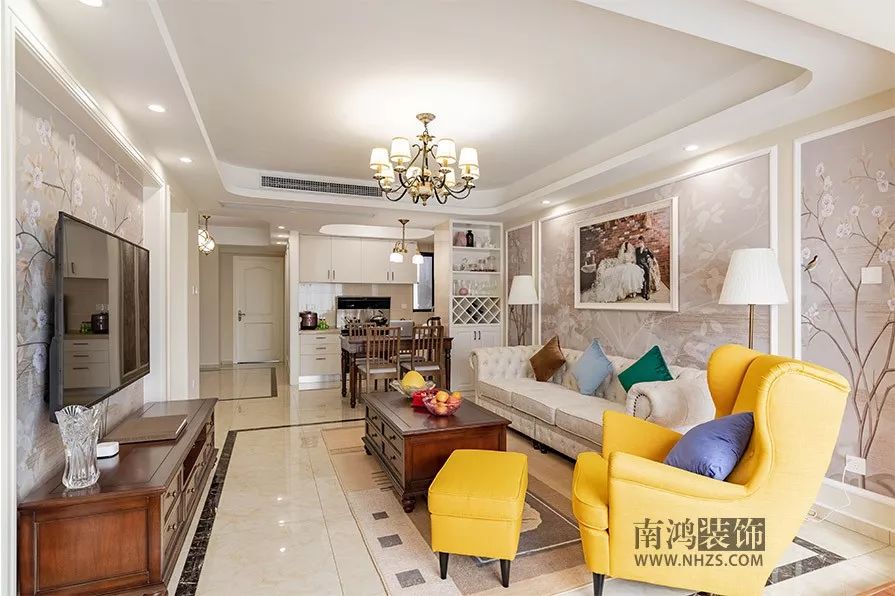 罗兰香谷 90㎡简约美式婚房，温馨居家的完美诠释-7